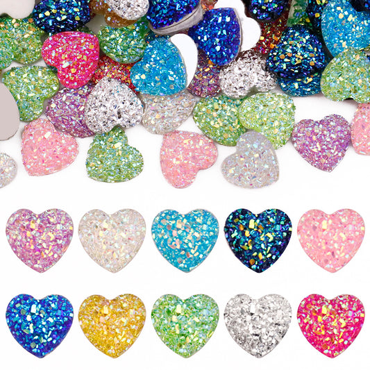 Shining dots for badge reels or phone case(heart shape)